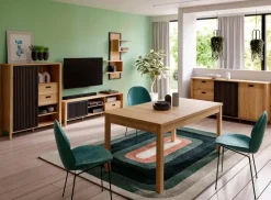 FORTE Esstische-Esstisch Killarney 160/207 x 90 cm Eiche