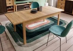 FORTE Esstische-Esstisch Killarney 160/207 x 90 cm Eiche