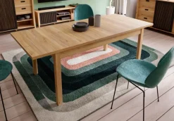 FORTE Esstische-Esstisch Killarney 160/207 x 90 cm Eiche