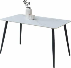 Stolkom Esstische-Esstisch Cody 140 x 80 cm Weiß