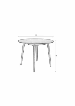 Esstisch Fabio Ø 100 cm<Zuiver Hot