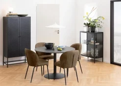 Esstische|Actona Esstisch Ibiza Ø 110 cm Schwarz