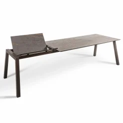 Esstische-Esstisch mit Auszug Alcudia 220 x 100 cm Braun