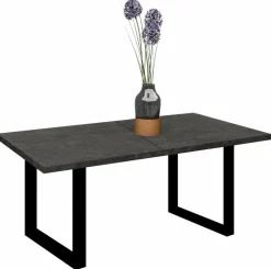 Mäusbacher Esstische-Esstisch mit Auszug Big System 160 (210) x 90 cm Graphit