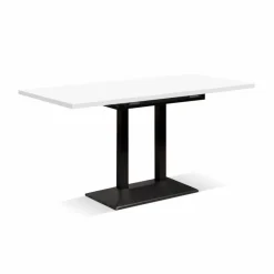 Esstische|Mäusbacher Esstisch mit Auszug Bistro 120/160 x 70 cm Weiß / Matt