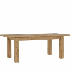 FORTE Esstische-Esstisch mit Auszug Farida 160/206 x 90 cm Eiche
