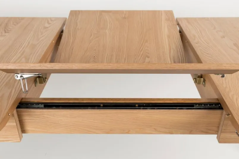 Zuiver Esstische-Esstisch mit Auszug Glimps 120/ 162 x 80 cm Eiche