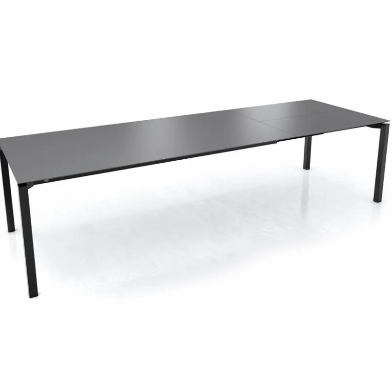 Esstische|Mobitec Esstisch mit Auszug Terra 200(300)x100 cm Schwarz