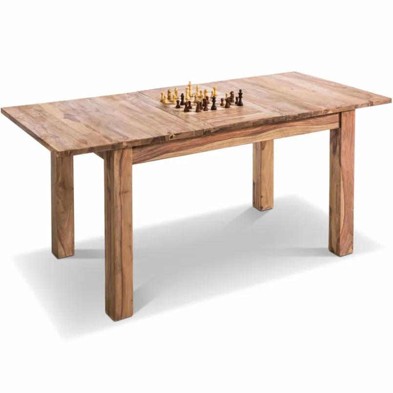 WOLFMÖBEL Esstische-Esstisch mit Auszug Yoga 135/180 x 80 cm Sheesham