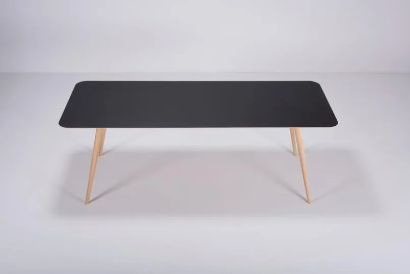 GAZZDA Esstische-Esstisch Stafa 220 x 90 cm Schwarz