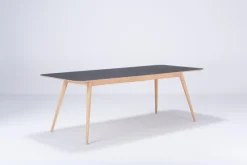 GAZZDA Esstische-Esstisch Stafa 220 x 90 cm Schwarz