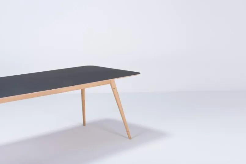 GAZZDA Esstische-Esstisch Stafa 220 x 90 cm Schwarz