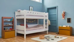 Kinderbetten|Kinderbetten|Flexa Etagenbett White 90 x 200 cm Weiß