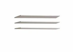 Kleiderschränke|FORTE Fachboden Zubehör 3er-Set Grau