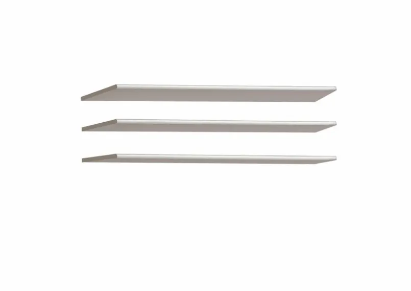 Kleiderschränke|FORTE Fachboden Zubehör 3er-Set Grau