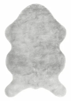 Felle & Fellteppiche-Fellimitat Happy 2 60 x 90 cm Grey