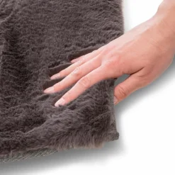 Felle & Fellteppiche-Fellteppich Imitat Cuddly Fur 200x290 cm Steel Grey