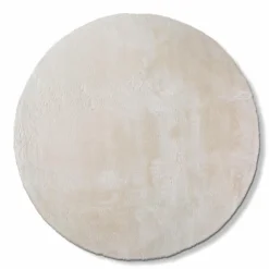 Felle & Fellteppiche-Fellteppich Imitat Cuddly Fur Ø 80 cm Weiß