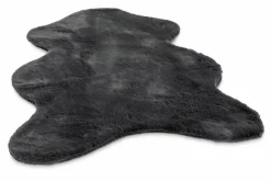 Felle & Fellteppiche-Fellteppich Giorgia 60 x 80 cm Anthracite