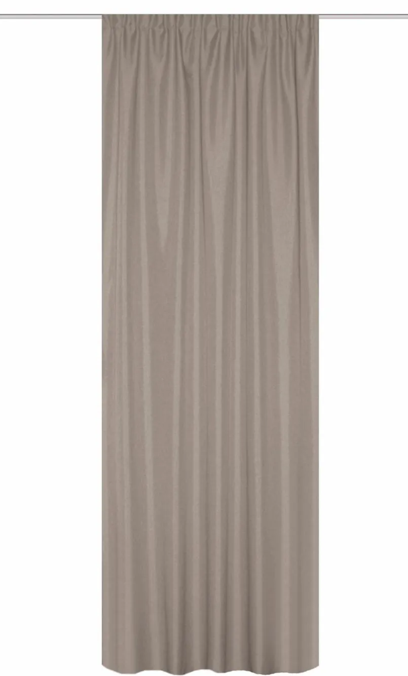 Schmidt Vorhänge & Gardinen-Fertiggardine Pellu Chenille 135 x 245 cm Natur