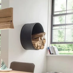 Spinder Design Regale-Feuerholzsammler Banshee Schwarz
