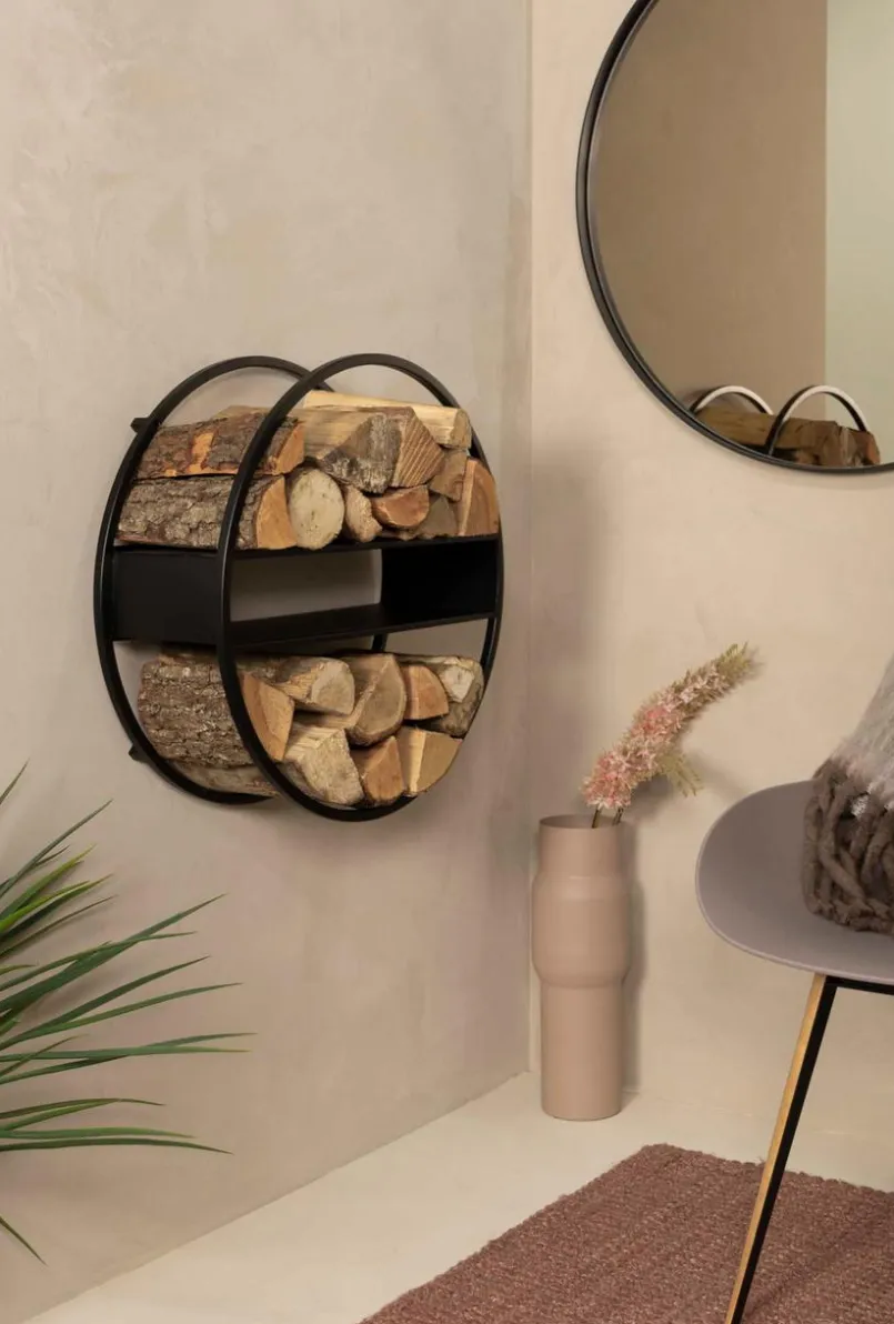 Spinder Design Regale|Regale-Feuerholzsammler Timber Schwarz