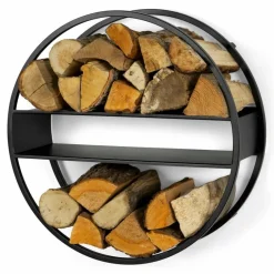 Spinder Design Regale|Regale-Feuerholzsammler Timber Schwarz