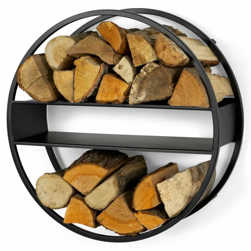 Spinder Design Regale|Regale-Feuerholzsammler Timber Schwarz