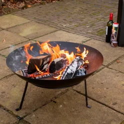 Feuerschalen|esschert design Feuerschale Fancy Ø 70 cm Schwarz