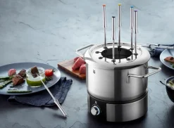 Sonstige Küchenkleingeräte|WMF Fondue-Set Lono 10tlg. Silber