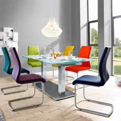 Stühle-Freischwinger Milano Lila