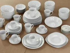 CreaTable Geschirr-Frühstücksteller Base Ø 24 cm Weiß