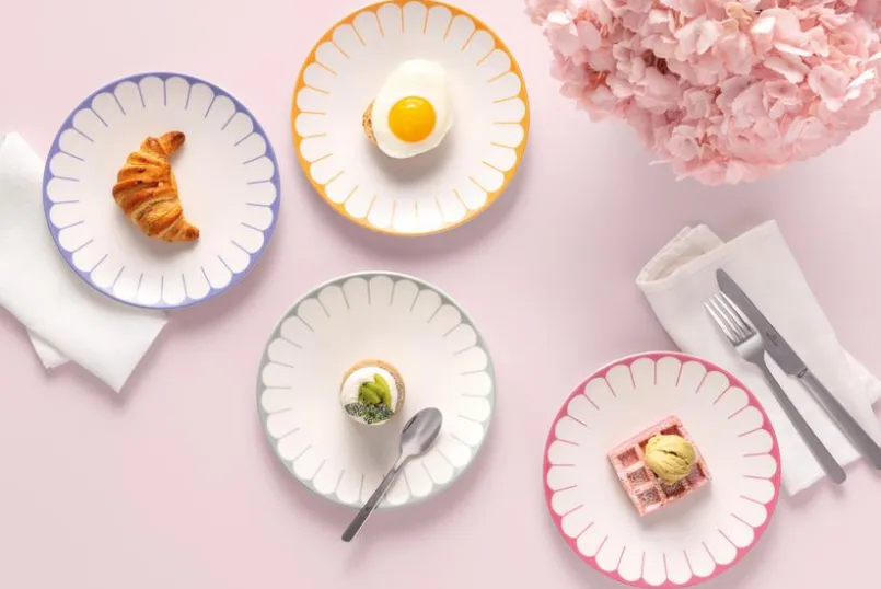 Villeroy & Boch Geschirr-Frühstücksteller Fleur Ø 21,2 cm Cassis