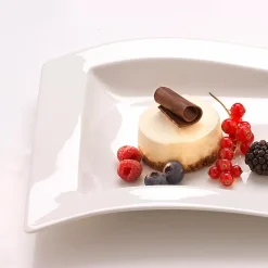 Geschirr|Villeroy & Boch Frühstücksteller New Wave 20 x 26 cm Weiß