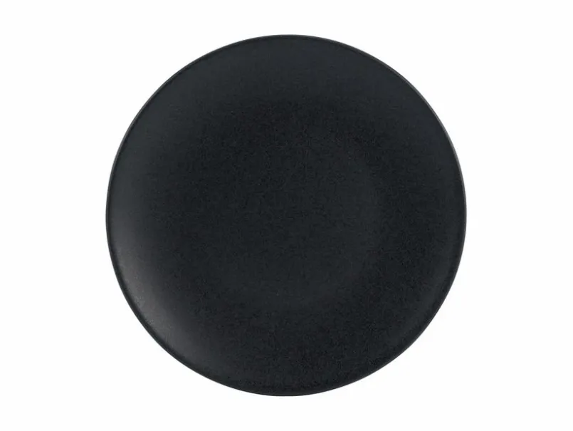 CreaTable Geschirr-Frühstücksteller Soft Touch Ø 21 cm Schwarz