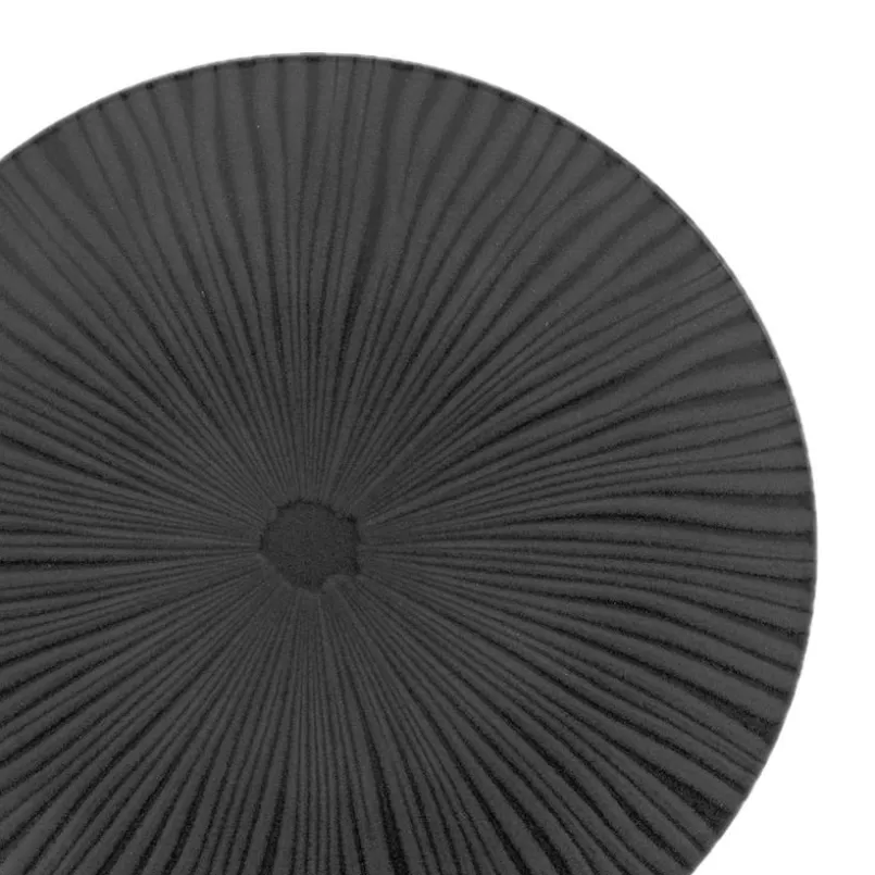CreaTable Geschirr-Frühstücksteller Vesuvio Ø 21 cm Schwarz