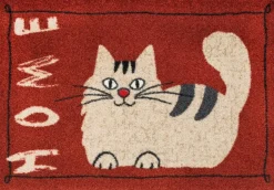 Fußmatten|Wash & Dry Fußmatte Catty Home 50 x 75 cm Rot