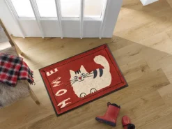 Fußmatten|Wash & Dry Fußmatte Catty Home 50 x 75 cm Rot