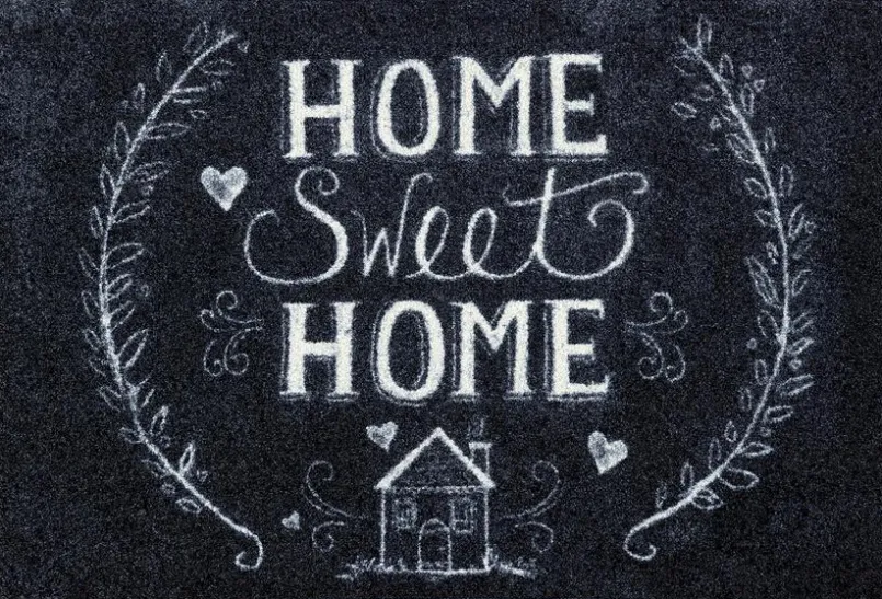 Fußmatte Chalky Home 50 x 75 cm<Wash & Dry Discount