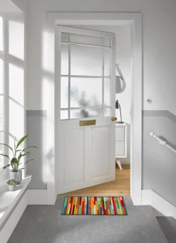 Wash & Dry Fußmatten-Fußmatte Mikado Stripes 75 x 120 cm Bunt