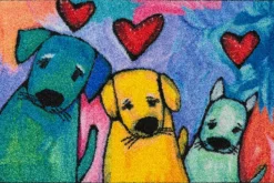 Fußmatten|Wash & Dry Fußmatte Doggies 50 x 75 cm Bunt