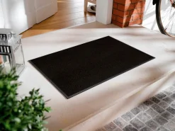 Wash & Dry Fußmatten-Fußmatte Raven Black 75 x 120 cm Schwarz