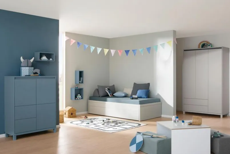 Jugendbetten|Jugendbetten|Paidi Funktionsbett Flynn 100 x 200 cm Kieselgrau