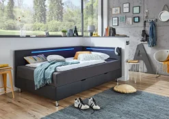 Jugendbetten|Jugendbetten|meise.möbel Funktionsbett Laser 90 x 200 cm Schwarz