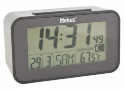 Wecker|Mebus Funkwecker 51460 Schwarz