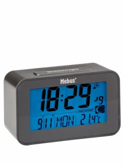 Wecker|Mebus Funkwecker 51460 Schwarz