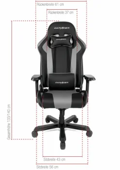 Bürostühle|DXRacer Gamingstuhl DX-Racer Schwarz / Grau