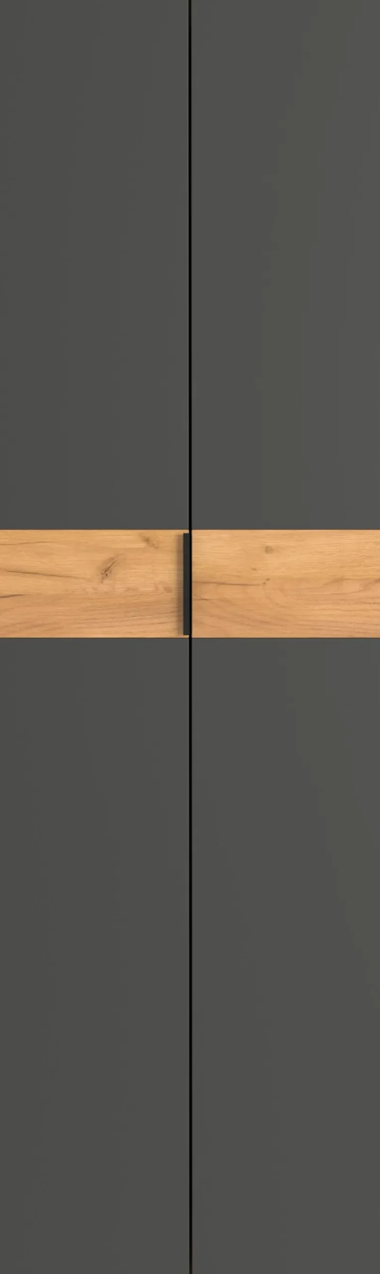 Germania Garderobenschränke-Garderobenschrank Granera Graphit / Eiche