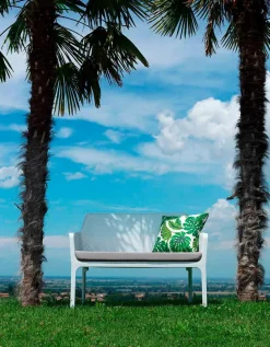 Nardi Gartenbänke|Balkonbänke-Gartenbank Net Lounge Weiß