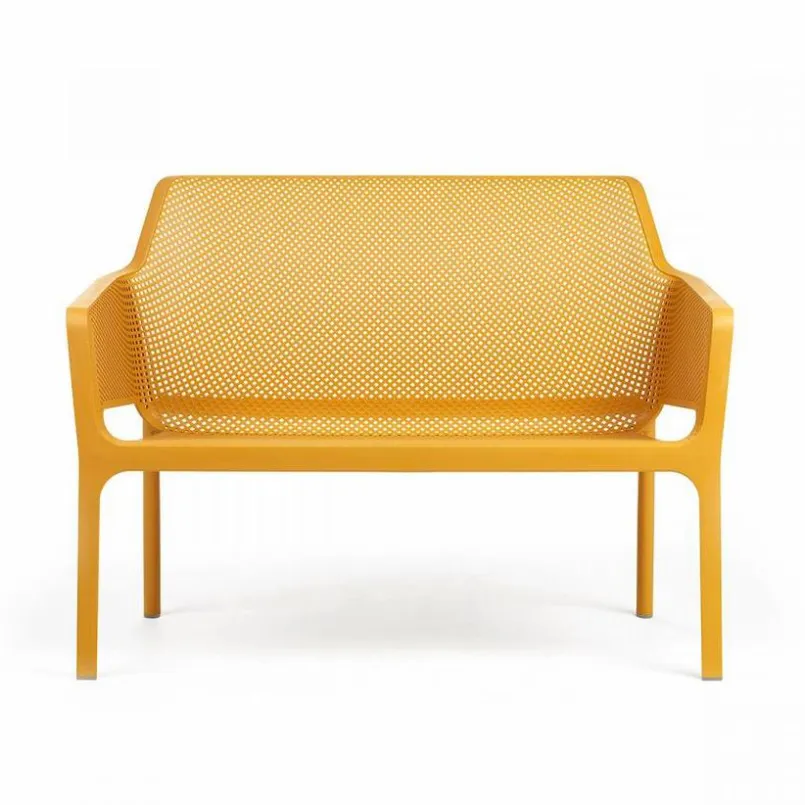 Gartenbänke|Balkonbänke|Nardi Gartenbank Net Lounge Senf